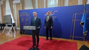ministar pravde Nenad Vujić i gradonačelnik Dragoslav Pavlović FOTO: Zona plus