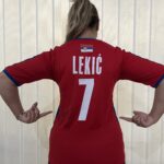 Dres rukometne reprezentacije Srbije sa potpisom Andree Lekić,, FOTO LFN