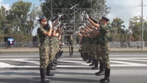 vežba za vojnu paradu 