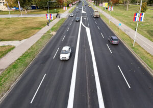 Ministar Gašić obišao završene radove sanacije asfalta na trasi vojne paradeFOTO: MOD
