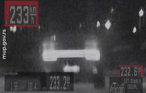 brza vožnja FOTO MUP