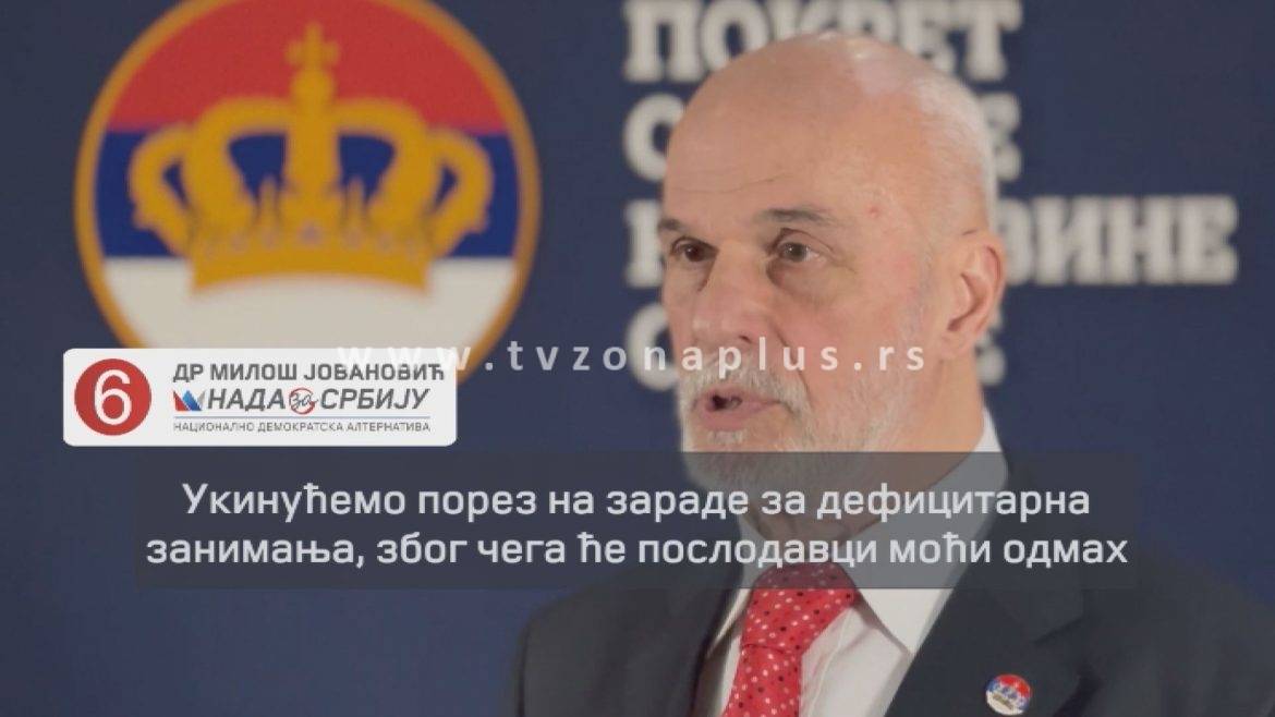 NADA: UKINUĆEMO POREZ NA ZARADE ZA DEFICITARNA ZANIMANJA