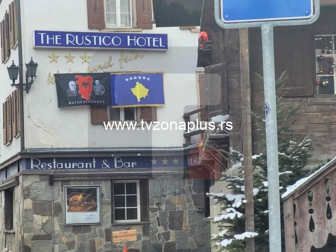 DAVOS: KOD VUČIĆEVOG HOTELA OKAČENA ZASTAVA “VELIKE ALBANIJE”