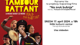 VEČE ŠVAJCARSKOG FILMA: "NA ZVUK BUBNJA", Mala sala NKC, sreda, 17. april 2024, 19 sati.