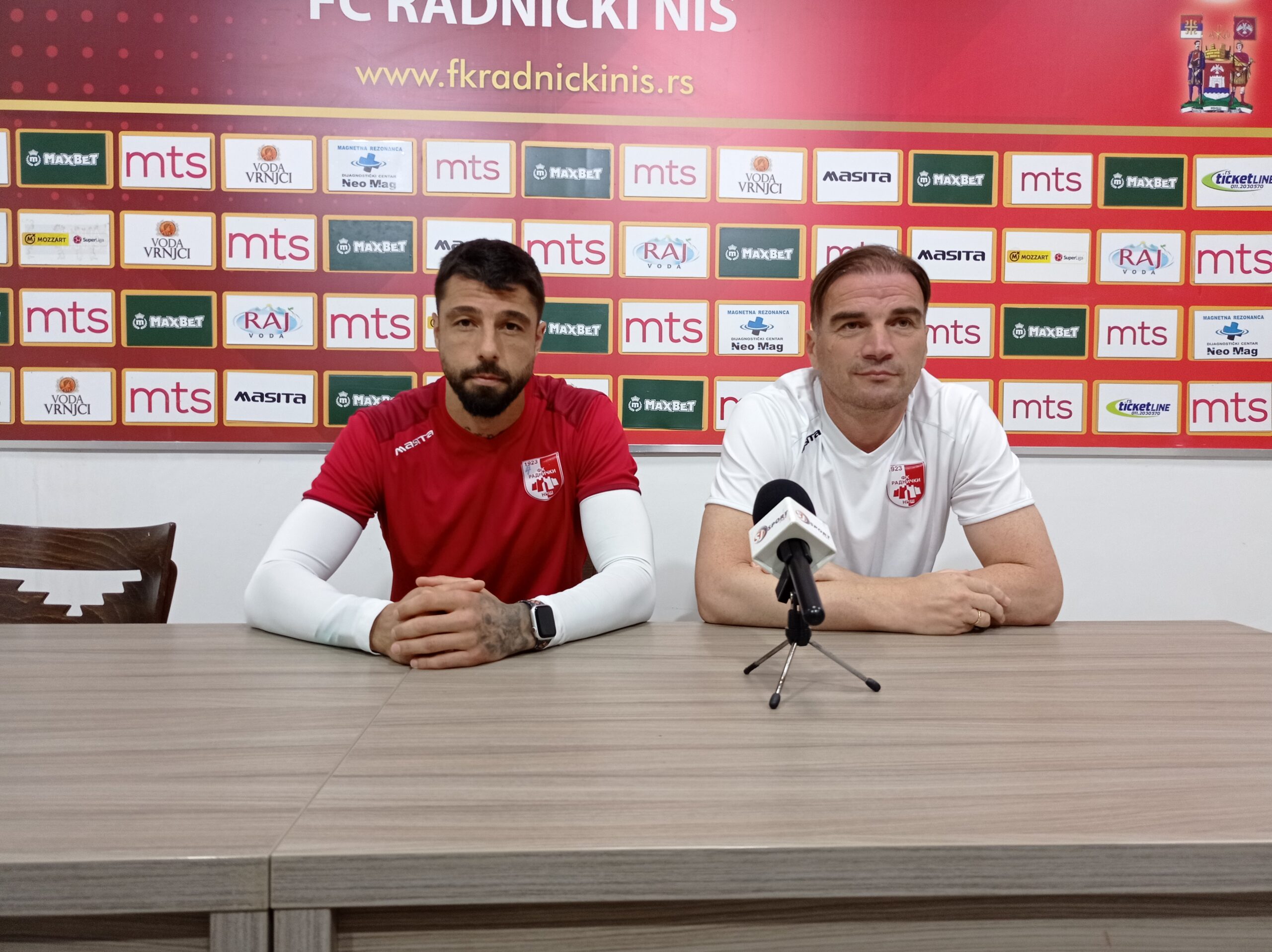 Uros Vitas i Sinisa Dobrasinovic- foto FK Radnički