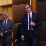 Beograd, 13. maja 2025. - Predsednik Aleksandar Vučić izjavio je posle sastanka sa predsednikom ES Antoniom Koštom da je Košta doneo dobru volju u razgovore o pristupanju Srbije EU. FOTO TANJUG/ MILOŠ MILIVOJEVIĆ/ bg