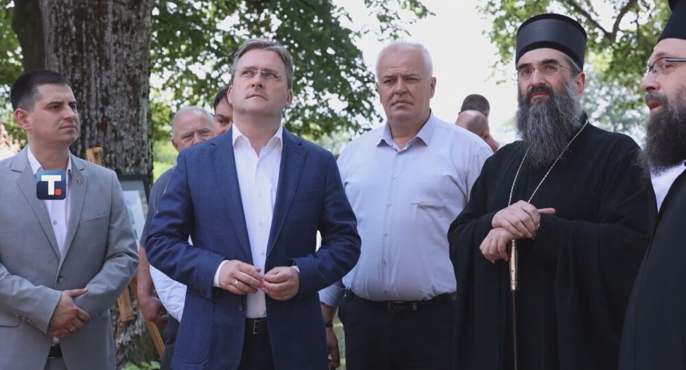 ministar Nikola Selaković u poseti Hramu Svete Trojice u Gornjem Adrovcu - foto PS Tannug