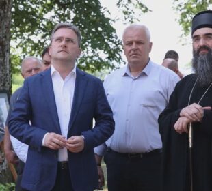 ministar Nikola Selaković u poseti Hramu Svete Trojice u Gornjem Adrovcu - foto PS Tannug
