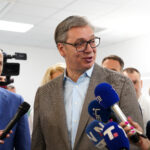 Beograd, 27. jula 2025.- Predsednik Aleksandar Vu;i' obi[ao novin Centar za palijativno zbrinjavanje Univerzitetskog kliničkog centra Srbije, u okviru nekadašnje Kovid bolnice u Batajnici, FOTO TANJUG/ JADRANKA ILIÆ/ nr