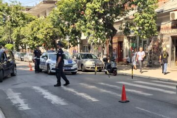 Oboren pešak u Dušanovoj FOTO: TV Zona Niš