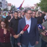7. septembar Vučić na skupu protiv blokada u Borči