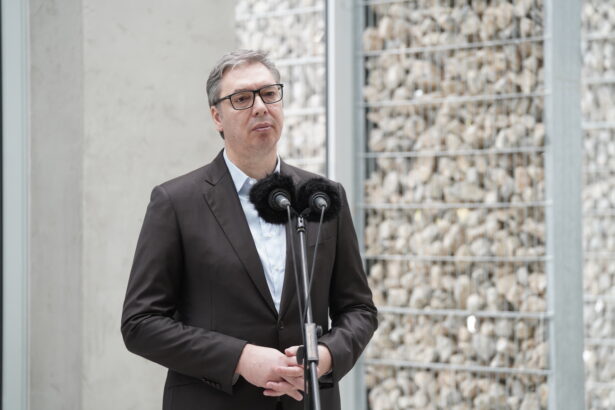 Beograd, 20. novembra 2025. - Predsednik Aleksandar Vučić u Lozionici gde je učestvovao na regionalnoj poslovnoj konferenciji Ujedinjenog Kraljevstva i Zapadnog Balkana "Building Futures". FOTO TANJUG/ MILOŠ MILIVOJEVIĆ/ bg