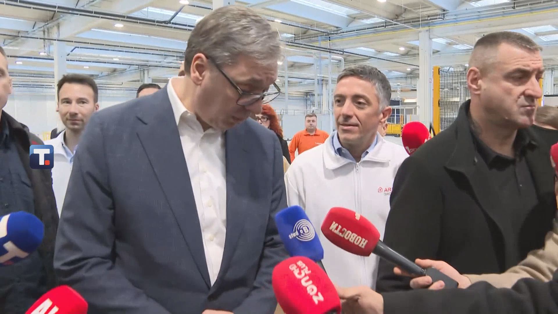 Vučić u Aristonu FOTO Tanjug video