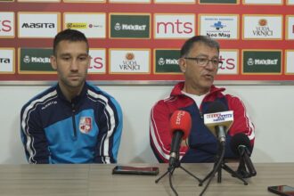 FK Radnički konferencija za novinare pred meč sa Partizanom FOTO: Zona plus