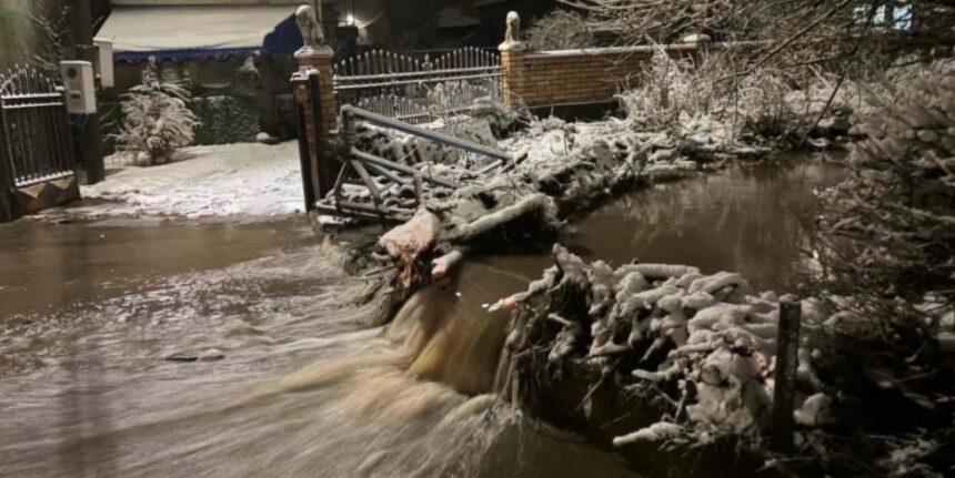 izlivanje Humskog potoka - foto Insta drmmilutinovic