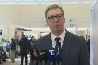 predsednik Srbije Aleksandar Vučić u Davosu FOTO: Tanjug video