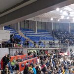 Prekinut meč polufinala Kupa Koraća između Partizana i Mege. Prazni se deo tribina FOTO: ZONA PLUS