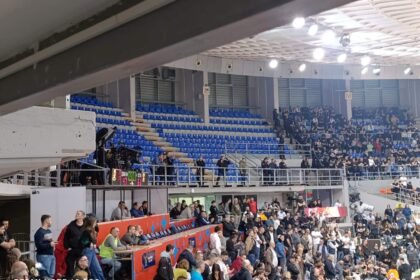 Prekinut meč polufinala kupa Koraća između Partizana i Mege. Prazne se tribine FOTO: ZONA PLUS