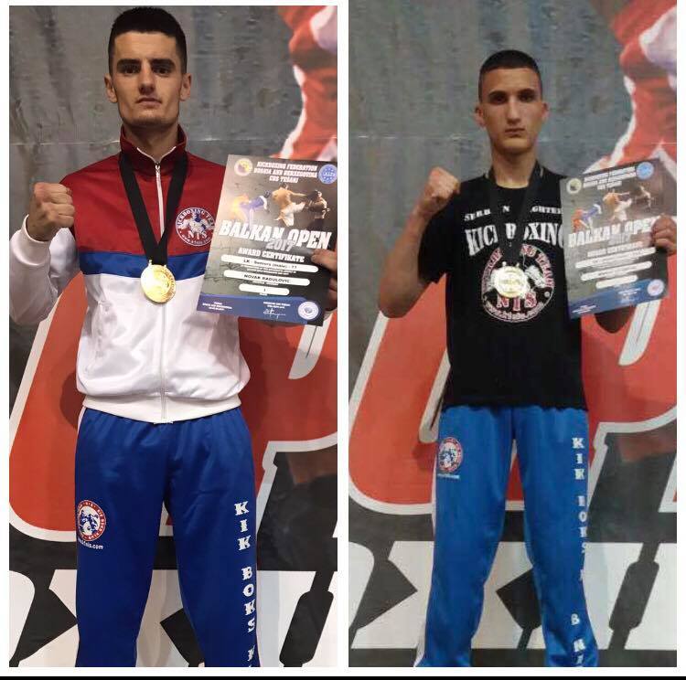 Nikola i Novak pobednici Balkanskog kupa u kik boksu